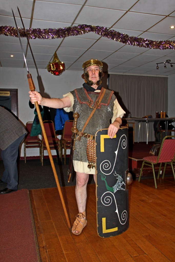 Roman Soldier during talk on Roman Britain
